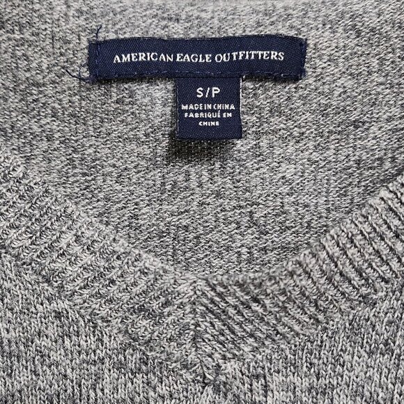 Grey V Neck Sweater for Men - Picture 5 of 5